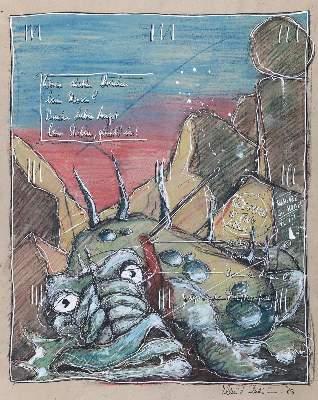 Bild Nr.1: 127-3411 Fafnir.: (Künstlergraphik)