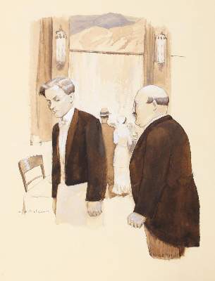 Bild Nr.1: 127-3430 Kirchner, Eugen: (Künstlergraphik, Fliegende Blätter, Vorzeichnung)