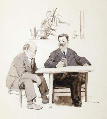 Bild Nr.1: 127-3431 Kirchner, Eugen: (Künstlergraphik, Fliegende Blätter, Vorzeichnung)