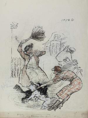 Bild Nr.1: 127-3453 Pfeiffer, Heinrich Reinhold: (Künstlergraphik, Fliegende Blätter, Vorzeichnung)