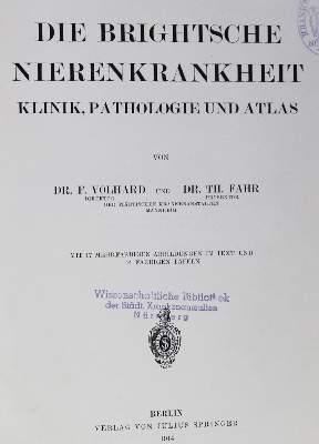 Bild Nr.1: 127-350 Nephrologie.: (Aus der Sammlung Professor Dr.Dr.Johannes Büttner Teil 1)