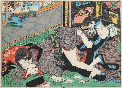 Bild Nr.1: 127-3630 Utagawa-Schule.: (Künstlergraphik, Japan)