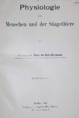Bild Nr.1: 127-368 Physiologie.: (Aus der Sammlung Professor Dr.Dr.Johannes Büttner Teil 1)