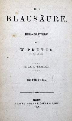 Bild Nr.1: 127-375 Preyer,W.: (Aus der Sammlung Professor Dr.Dr.Johannes Büttner Teil 1)