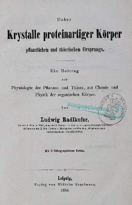 Bild Nr.2: 127-382 Radlkofer,L.: (Aus der Sammlung Professor Dr.Dr.Johannes Büttner Teil 1)