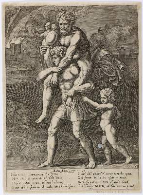 Bild Nr.1: 127-3849 Meister B mit dem Würfel: (Künstlergraphik)