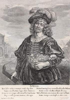 Bild Nr.1: 127-3877 Suyderhoef, Jonas: (Künstlergraphik, Monatsfolge, April)
