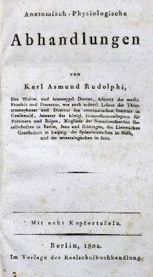 Bild Nr.1: 127-395 Rudolphi,K.A.: (Aus der Sammlung Professor Dr.Dr.Johannes Büttner Teil 1)