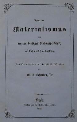 Bild Nr.1: 127-433 Schleiden,M.J.: (Aus der Sammlung Professor Dr.Dr.Johannes Büttner Teil 1)