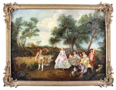 Bild Nr.1: 127-4333 Watteau, Antoine,: (Künstlergraphik)