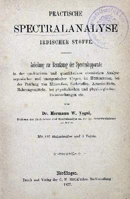 Bild Nr.1: 127-455 Spektroskopie.: (Aus der Sammlung Professor Dr.Dr.Johannes Büttner Teil 1)