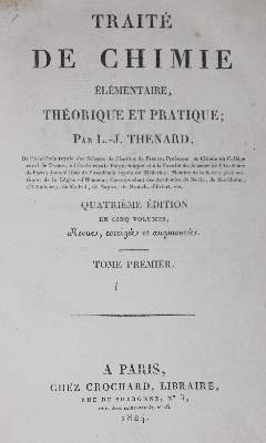 Bild Nr.1: 127-467 Thenard,L.J.: (Aus der Sammlung Professor Dr.Dr.Johannes Büttner Teil 1)