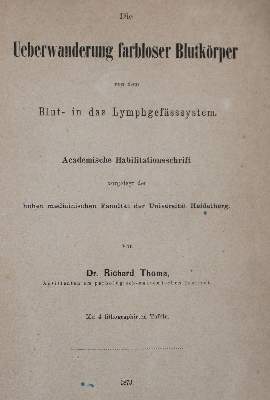 Bild Nr.1: 127-468 Thoma,R.: (Aus der Sammlung Professor Dr.Dr.Johannes Büttner Teil 1)