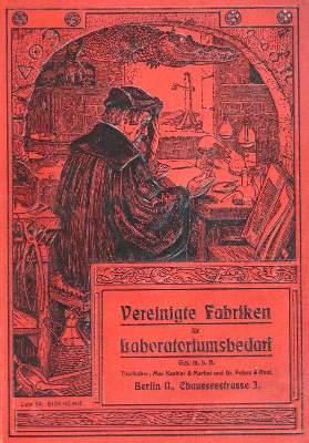 Bild Nr.1: 127-486 Vereinigte Fabriken für Laboratoriums-Bedarf.: (Aus der Sammlung Professor Dr.Dr.Johannes Büttner Teil 1)
