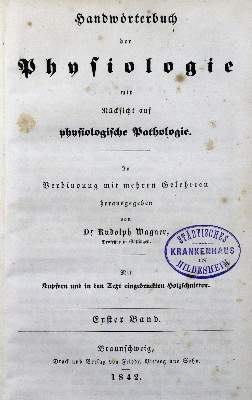Bild Nr.1: 127-496 Wagner,R. (Hrsg.).: (Aus der Sammlung Professor Dr.Dr.Johannes Büttner Teil 1)
