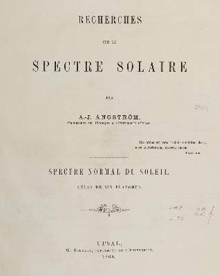 Bild Nr.2: 127-5 Angström,A.J.: (Aus der Sammlung Professor Dr.Dr.Johannes Büttner Teil 1)