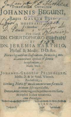 Bild Nr.1: 127-513 Beguin,J.: (ZZRückgänge Sgl. Prof. Büttner Teil 1)