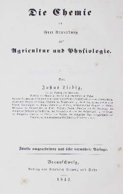 Bild Nr.1: 127-568 Liebig,J..v.: (ZZRückgänge Sgl. Prof. Büttner Teil 1, Liebig)
