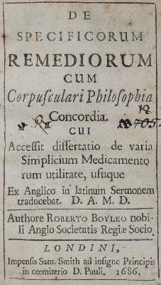 Bild Nr.1: 127-60 Boyle,R.: (Aus der Sammlung Professor Dr.Dr.Johannes Büttner Teil 1)