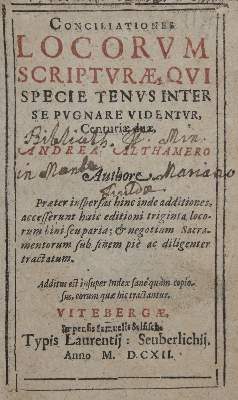 Bild Nr.1: 127-612 Althamer,A.: (Alte Drucke, Handschriften und Theologie)
