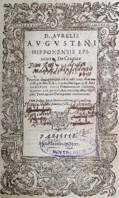 Bild Nr.1: 127-617 Augustinus,A.: (Alte Drucke, Handschriften und Theologie)