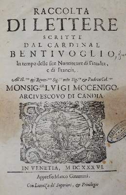 Bild Nr.1: 127-620 Bentivoglio,(G.).: (Alte Drucke, Handschriften und Theologie)