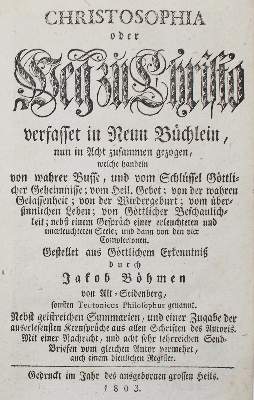 Bild Nr.1: 127-644 Böhme,J.: (Alte Drucke, Handschriften und Theologie)