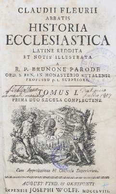 Bild Nr.2: 127-683 Fleury,C.: (Alte Drucke, Handschriften und Theologie)