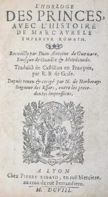 Bild Nr.1: 127-697 Guevara,A.de.: (Alte Drucke, Handschriften und Theologie)