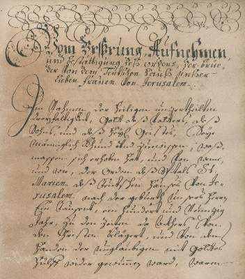 Bild Nr.1: 127-702 Vom Ursprung, Aufnehmen,: (Handschriften, Deutscher Orden)