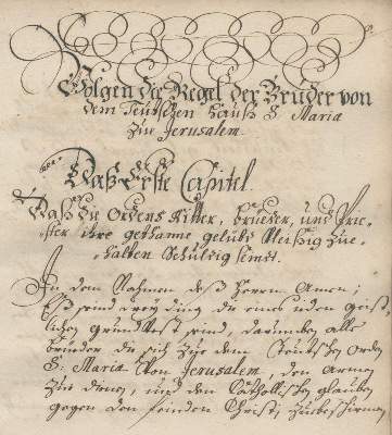 Bild Nr.2: 127-702 Vom Ursprung, Aufnehmen,: (Handschriften, Deutscher Orden)
