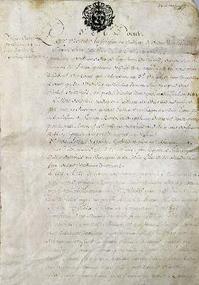 Bild Nr.1: 127-713 Promotionsurkunde: (Handschriften)