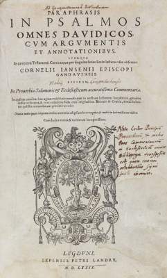 Bild Nr.1: 127-732 Jansenius,C.: (Alte Drucke, Handschriften und Theologie)