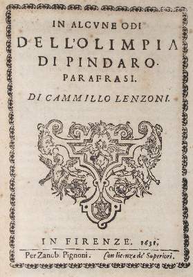 Bild Nr.1: 127-743 Lenzoni,C.: (Alte Drucke, Handschriften und Theologie)