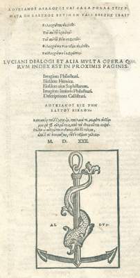 Bild Nr.1: 127-752 Lukian von Samosata.: (Alte Drucke, Handschriften und Theologie)