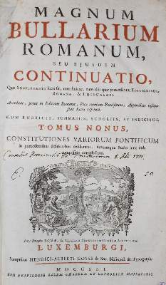 Bild Nr.1: 127-755 Magnum Bullarium Romanum,: (Alte Drucke, Handschriften und Theologie)