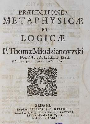Bild Nr.0: 127-770 Mlodzianowski,T.: (Alte Drucke, Handschriften und Theologie)