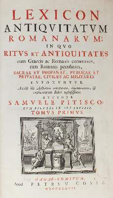 Bild Nr.2: 127-783 Pitisco,S.: (Alte Drucke, Handschriften und Theologie)