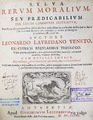 Bild Nr.1: 127-806 Sammlung: (Alte Drucke, Handschriften und Theologie)