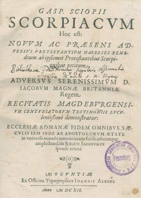 Bild Nr.1: 127-819 Schoppe,C.: (Alte Drucke, Handschriften und Theologie)