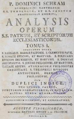 Bild Nr.1: 127-820 Schram(m),D.: (Alte Drucke, Handschriften und Theologie)