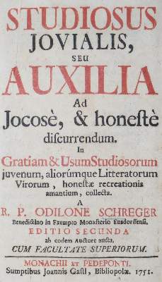 Bild Nr.1: 127-821 Schreger,O.: (Alte Drucke, Handschriften und Theologie)