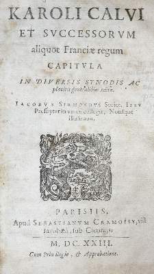 Bild Nr.1: 127-824 Sirmond,J.: (Alte Drucke, Handschriften und Theologie)