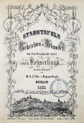Bild Nr.2: 127-854 Keyserlingk,H.A.J.v.: (Genealogie und Heraldik)
