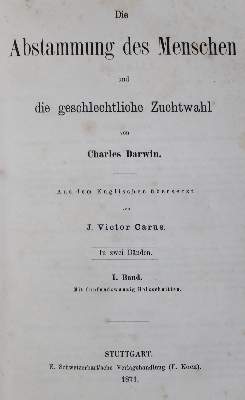 Bild Nr.1: 127-90 Darwin,C.: (Aus der Sammlung Professor Dr.Dr.Johannes Büttner Teil 1)