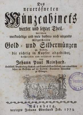 Bild Nr.1: 127-947 Joachim,J.F. u. J.P.Reinhard.: (Numismatik u. Siegelkunde, Medaillen)