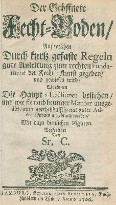 Bild Nr.2: 127-960 Der geöffnete Fecht=Boden.: (Sport, Fechten)