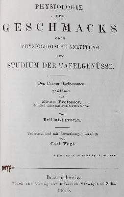 Bild Nr.1: 127-985 Brillat-Saverin,(J.A.).: (Küche und Haushalt, Gastrosophie)