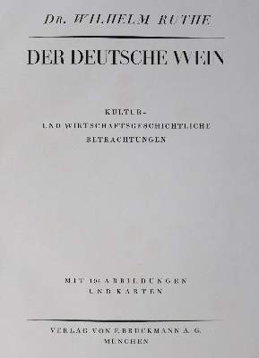 Bild Nr.1: 127-987 Ruthe,W.: (Küche und Haushalt, Getränke, Wein und Weinbau)