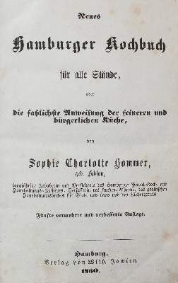 Bild Nr.1: 127-997 Hammer,S.C.: (Küche und Haushalt, Kochbücher, Hamburg)